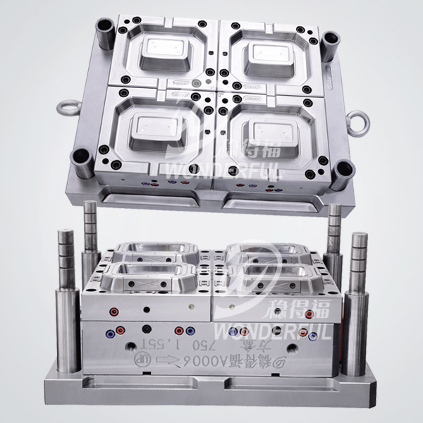 4 Cavities Square Box Mould